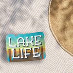 Lake Life Sticker Outdoors on Beach Blanket