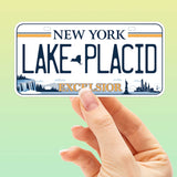 Lake Placid New York License Plate Sticker