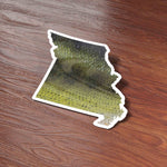 Largemouth Bass Missouri Fishing Sticker