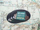 Let's Sleep Under the Stars Bigfoot Stickers
