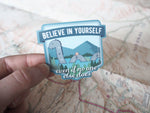 Believe Loch Ness Monster Sticker - Small 3" Size