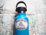 Mexican Hat Utah White Oval Sticker - 3" on Hydroflask