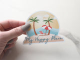 My Happy Place Beach Sticker