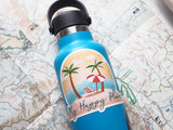 My Happy Place Beach Sticker for Hydroflask