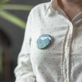 Believe Loch Ness Monster Pin Button 2.25"