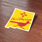 Roadrunner New Mexico Flag Sticker