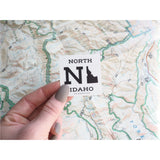 North Idaho Sticker - Mini Square Size