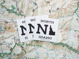 Square North Idaho Stickers