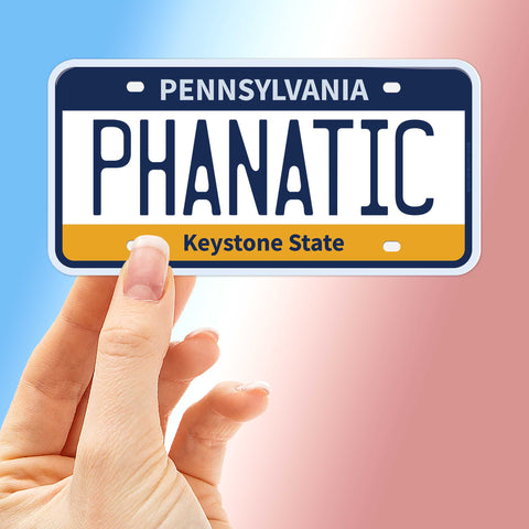 Phanatic Philadelphia License Plate Sticker