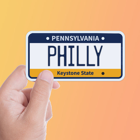Philly Pennsylvania License Plate Sticker