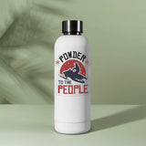 Powder to the People Funny Snowmobile Bumper Sticker