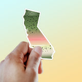Rainbow Trout California Fishing Sticker