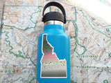 Small Idaho Cutthroat Trout Sticker on Hydroflask