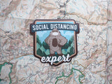 Social Distancing Bigfoot Sticker