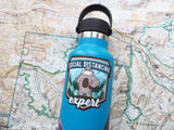 Social Distancing Bigfoot Sticker, Small 3" Size on Hydroflask