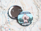 Social Distancing Sasquatch 2.25" Button