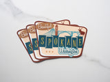 Retro Spokane Stickers