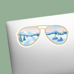 Sunglasses Snowmobile Sticker