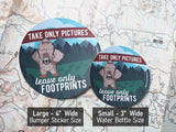 Bigfoot's Biggest Fan Set - 5 Sasquatch Stickers + Pinback Button