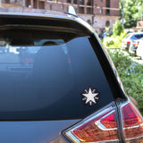 Texas Star Bumper Sticker in Black