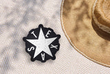 Texas Star Bumper Sticker in Black
