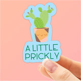 A Little Prickly Cute Cactus Sticker