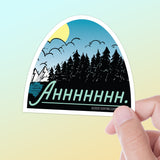 Ahhh PNW Mountain Sticker