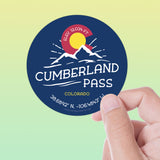 Cumberland Pass Colorado Sticker