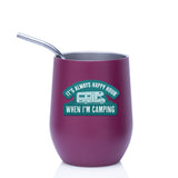 Always Happy Hour When I'm Camping RV Sticker