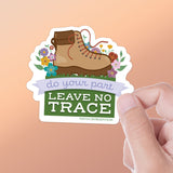 Leave No Trace Nature Environment Sticker