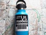 Lets Go Mobile Jeep Sticker on Hydroflask