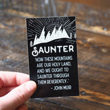 John Muir Quote Sticker