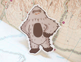 Confident Bigfoot Die Cut Sticker