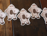 Confident Bigfoot Die Cut Stickers
