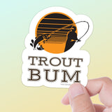 Trout Bum Fly Fishing Sticker