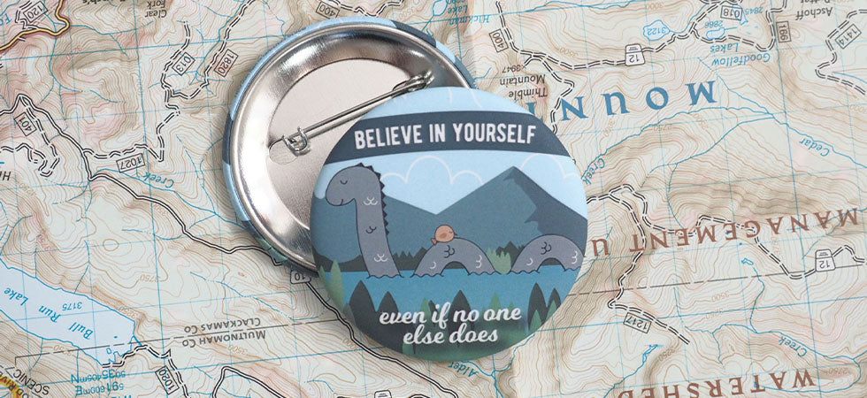 New: Cute Believe Nessie Pins for Backpacks