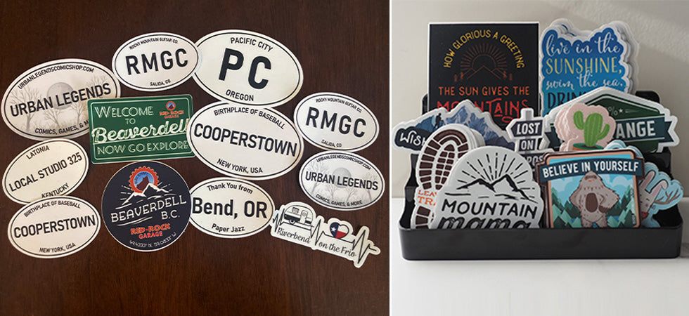 NEW Custom Sticker Designs! Samples of custom wholesale stickers for ...