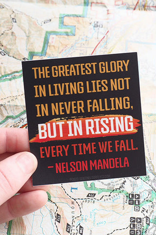 Nelson Mandela Quote Sticker