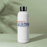 Seattle Seahawks 12th Man Washington License Plate Sticker on Water Bottle