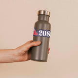 North Idaho 208 Decal on Water Bottle
