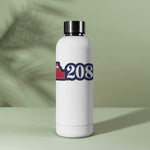 North Idaho 208 Sticker on Water Bottle