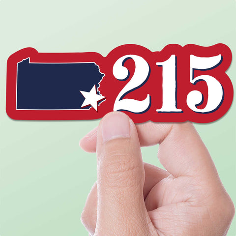 215 Philadelphia Area Code Sticker – Sentinel Supply