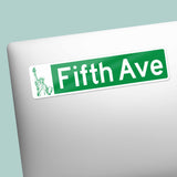 Fifth Avenue New York City Street Sign Sticker - NYC Decals