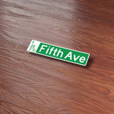 Fifth Avenue New York City Street Sign Sticker - NYC Decals