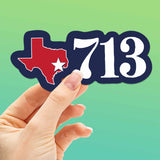 713 Houston Area Code Sticker - Cool Texas Decals