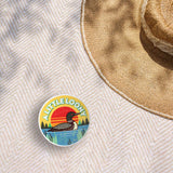 A Little Loony Birdwatching Sticker - Midwest Lake Bird Decal