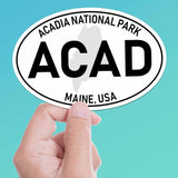 Acadia National Park White Oval Bumper Sticker