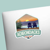 Cool Mtn Lake Sunrise Adirondacks NY Decal on Laptop