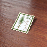 Alabama State Tree Longleaf Pine Sticker - AL Vintage Stamp Decal