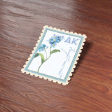Alaska State Flower Forget-me-not Sticker - AK Vintage Stamp Decal